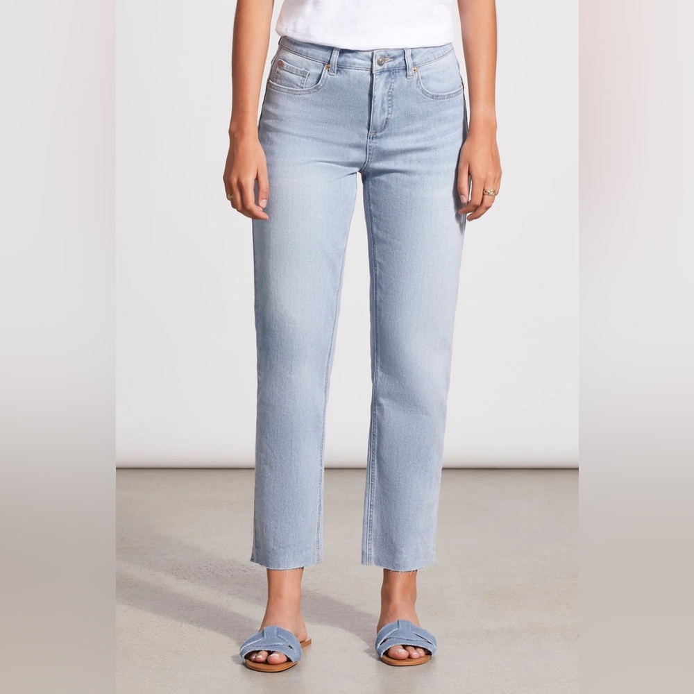 Tribal Audrey Mid-Rise Girlfriend Ankle Jeans